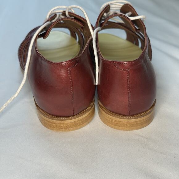 BAND OF OUTSIDERS Red Strappy Loafer Avant Garde Mens Womens Eu38 Leather ITALY main image 7